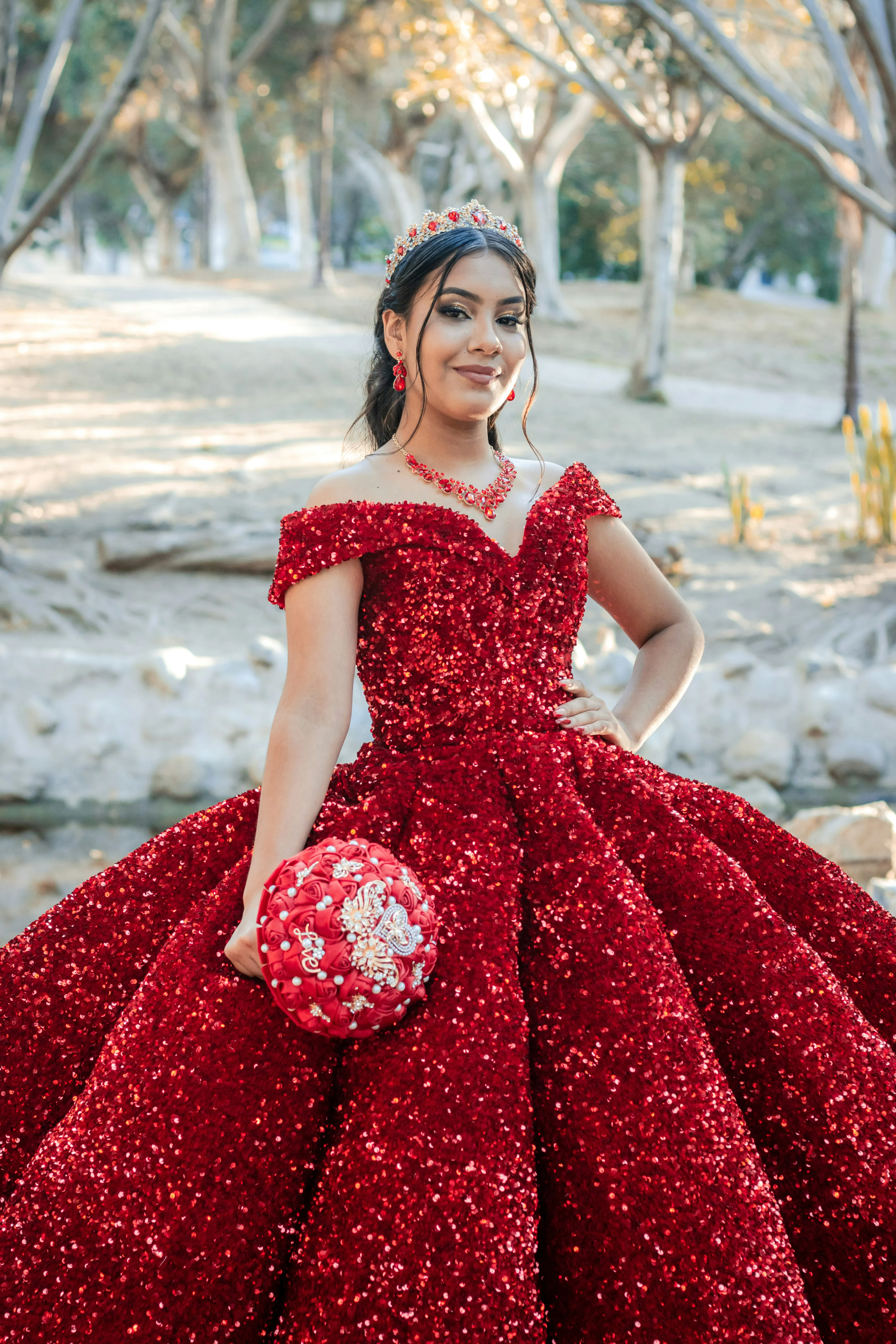 Retrato de Camila con su corona